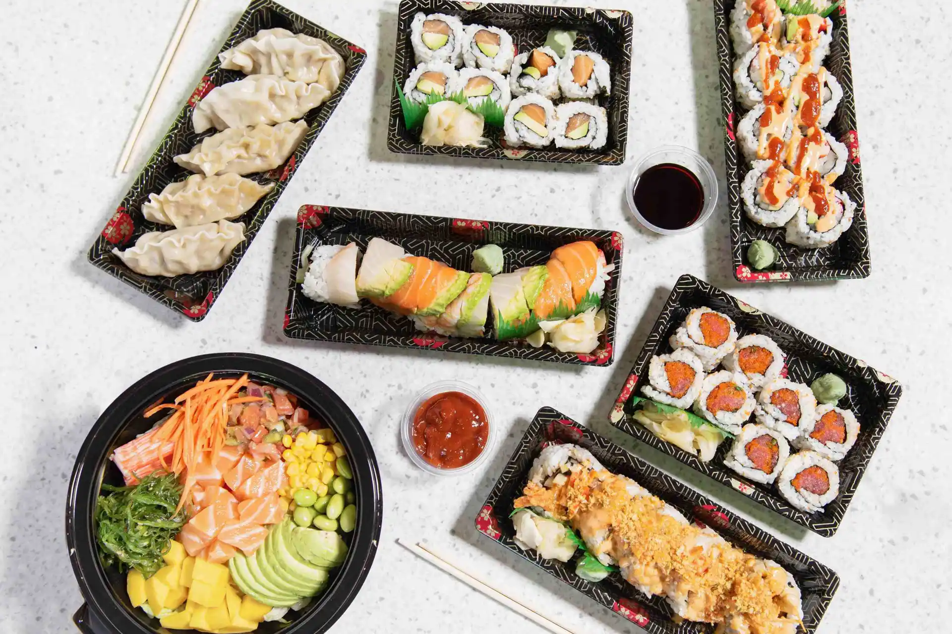 sushi container product detail for foodservice buyers