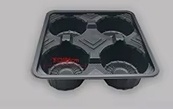 17.5*17.5*4.5cm Plastic Cup Holder
