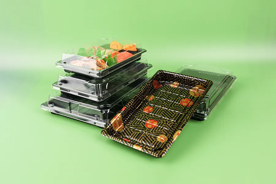 sushi container for takeaway and delivery