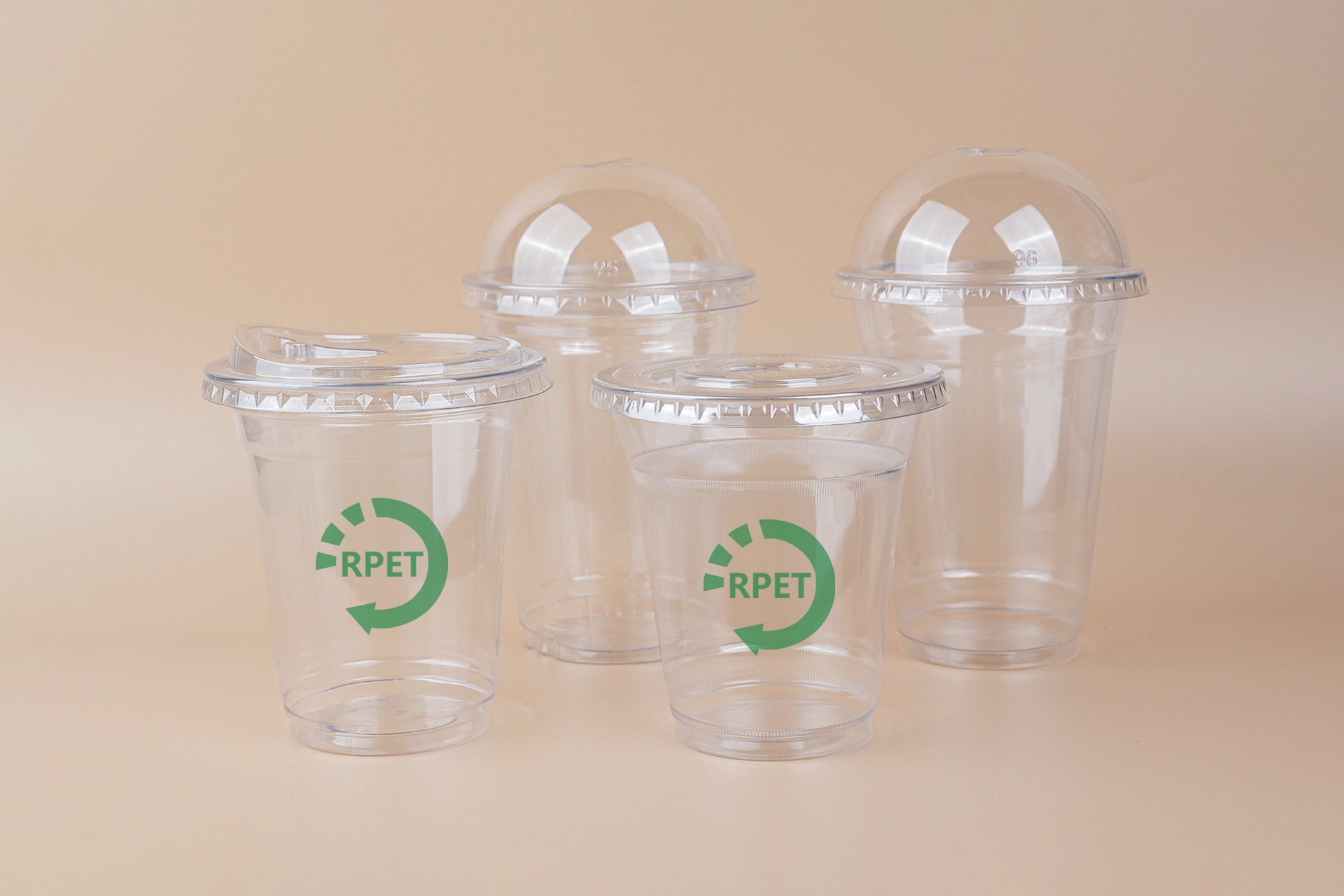 RPET cups manufacturer quality and recycled cup detail