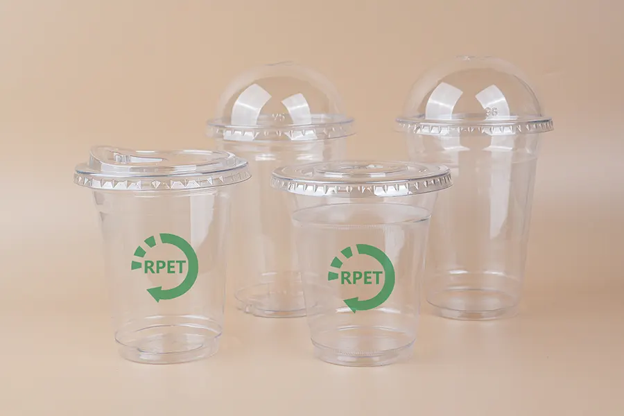 RPET cups manufacturer recycled packaging product